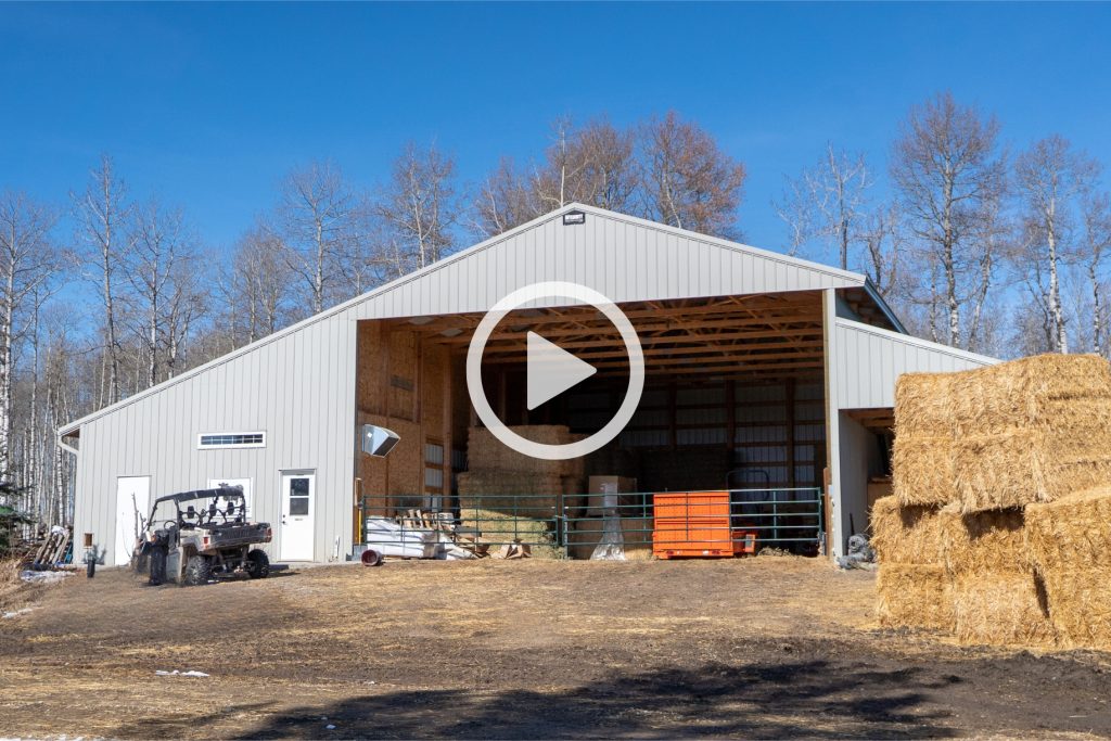 Agriculture storage post-frame building by Integrity Post Structures