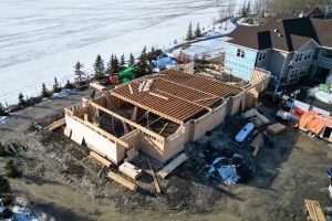 An expansion of Foothills Hospice under construction