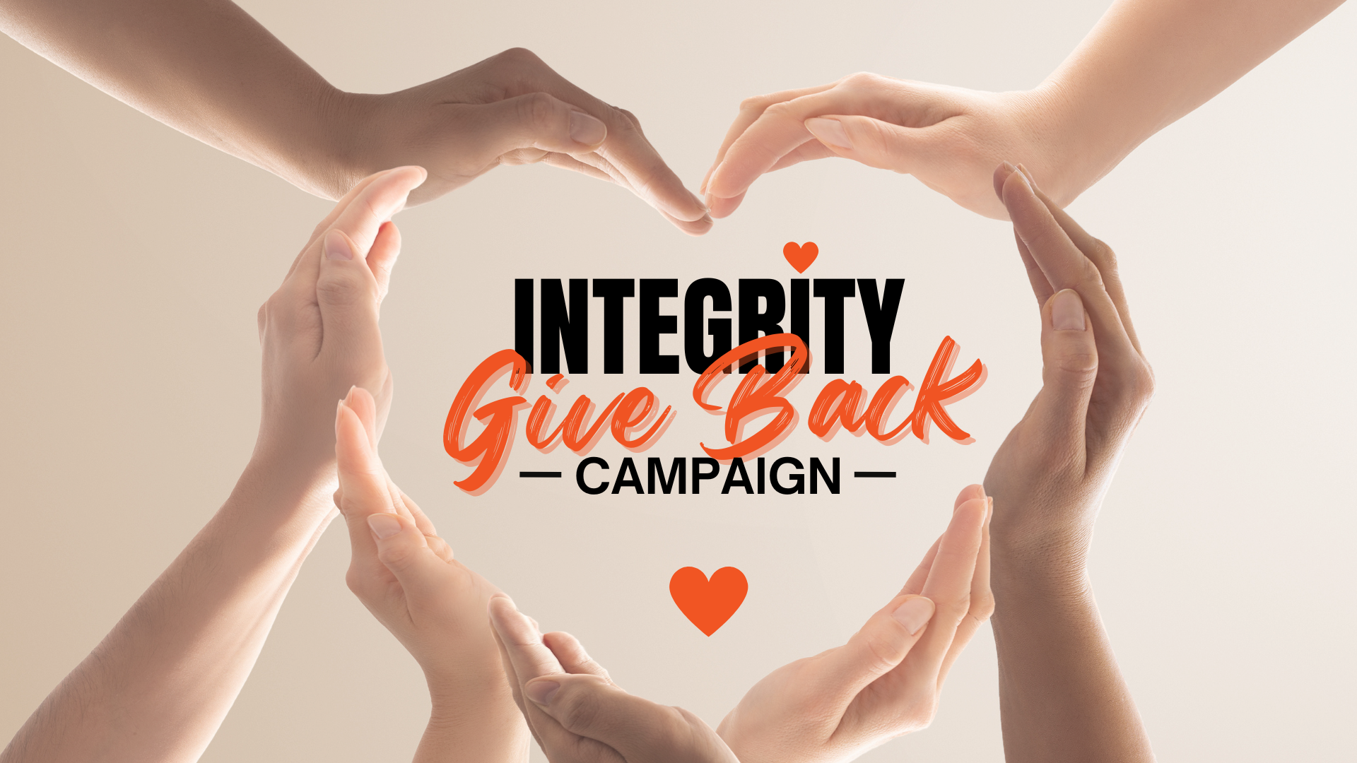 Integrity's Give Back Campaign 2023