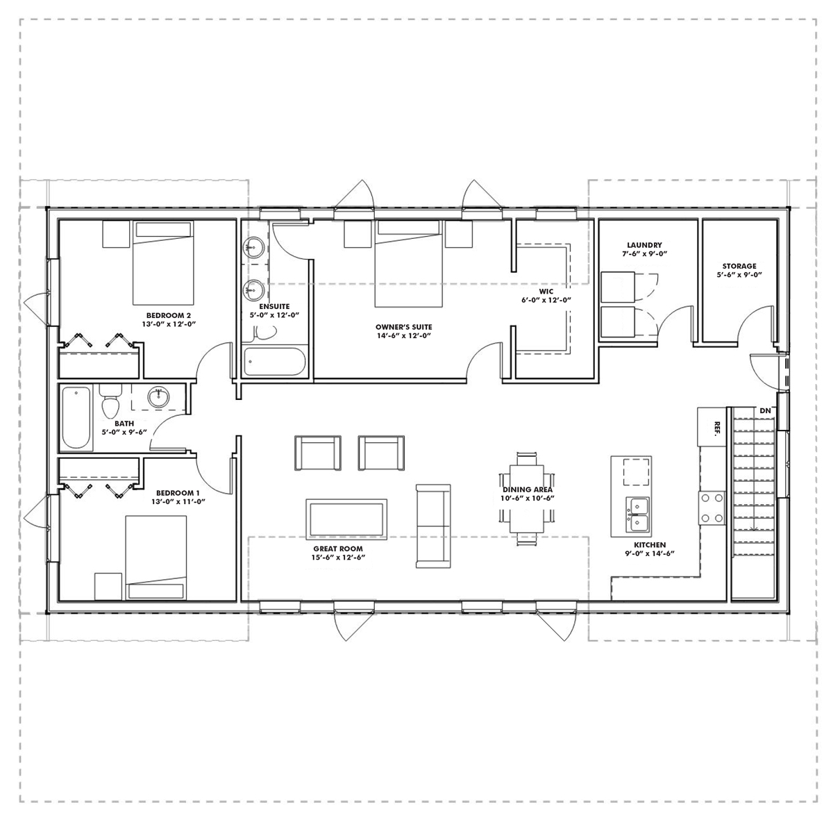 Carriage House XL floor plan 2nd floor