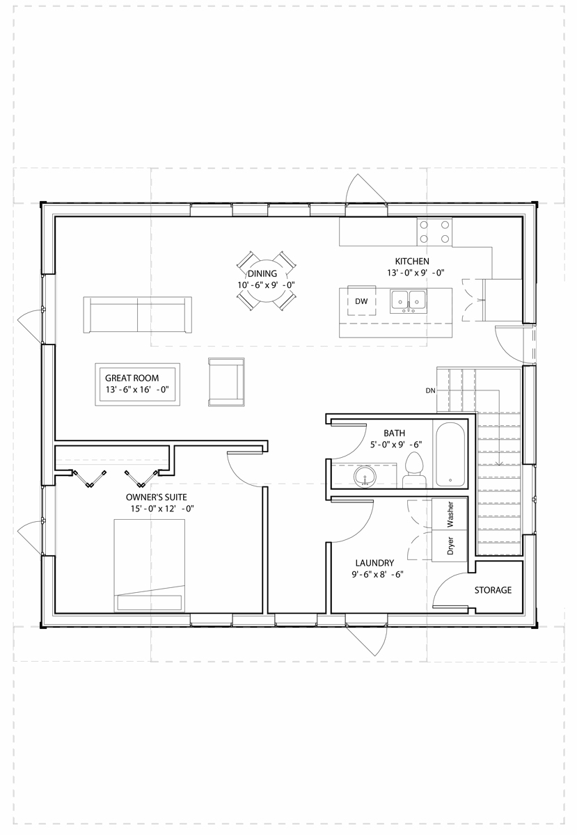 Carriage House floor plan 2nd floor