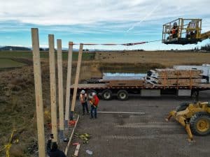 Our team performing the Top Pull test.
