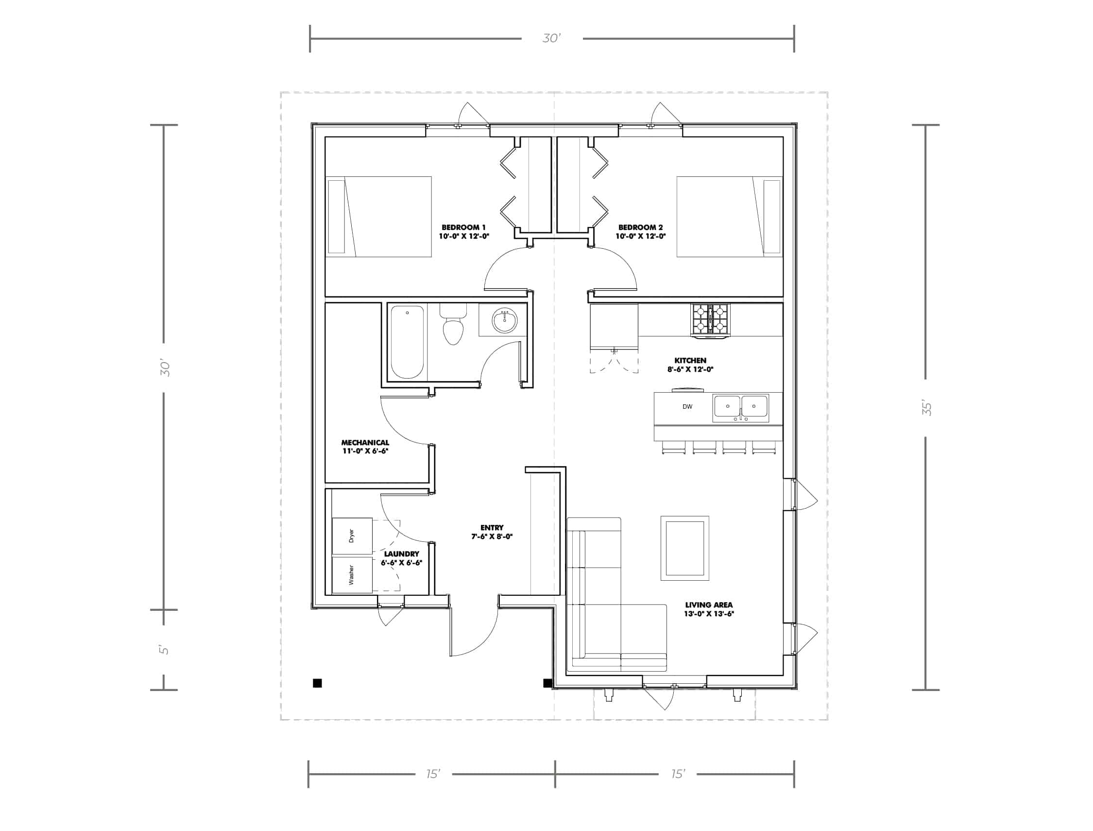 Guest House floor plan