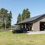 A buckskin post-frame lifestyle & hobby shop