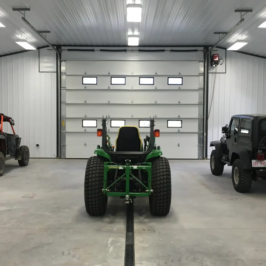 A buckskin post-frame lifestyle & hobby shop