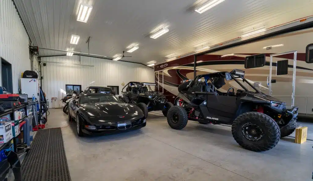 A buckskin post-frame lifestyle & hobby shop