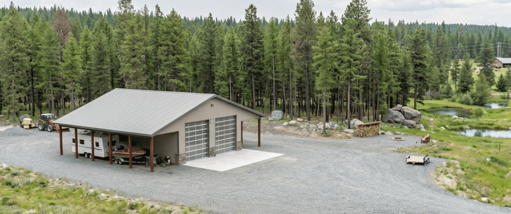 A sea wolf post-frame lifestyle & hobby shop