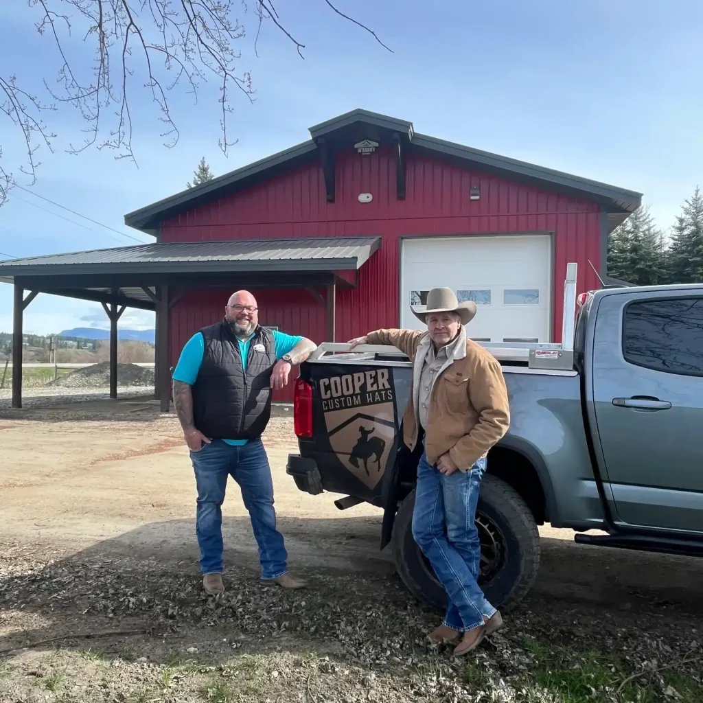 A Dark Red post-frame lifestyle & hobby shop