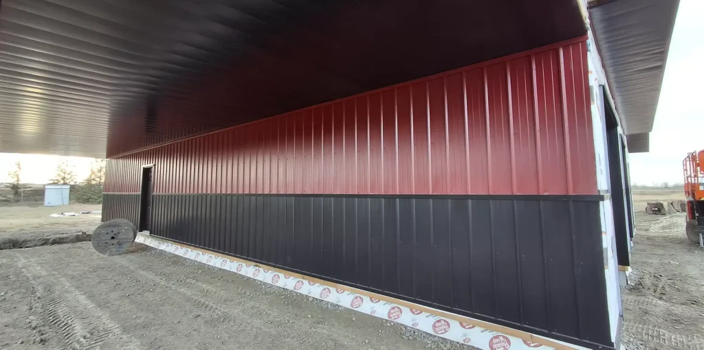 A Dark Red Residential Carriage House XL