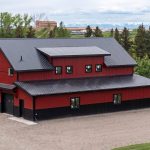 A Dark Red Residential Carriage House XL