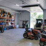 A iron ore lifestyle & Hobby post-frame shop with one overhead door