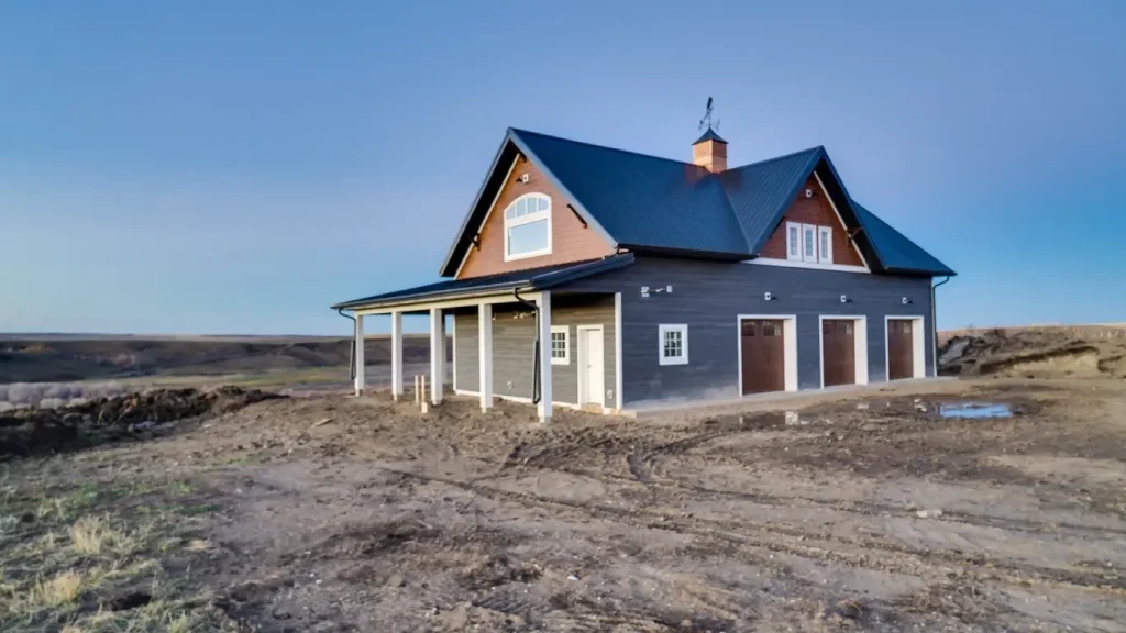Iron Ore Post-frame equestrian barn