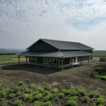 A post-frame Residential Shouse