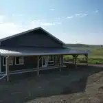 A post-frame Residential Shouse