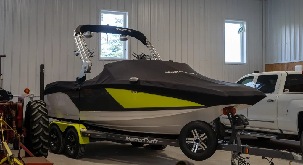 Interior post-frame shop