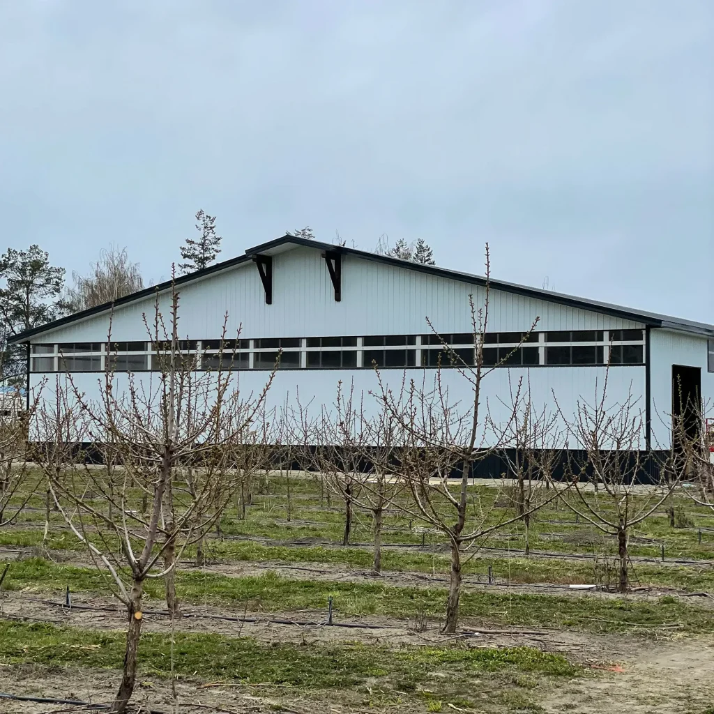 A post-frame equestrian Private Riding Arena