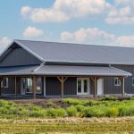 A post-frame Residential Shouse