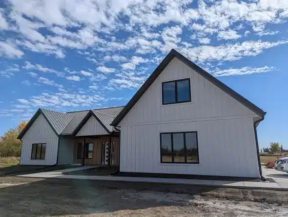 An antique linen and Iron ore custom Homestead with a loft