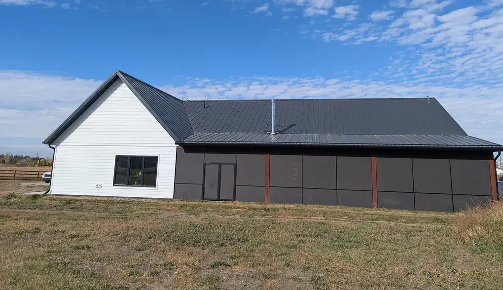 An antique linen and Iron ore custom Homestead with a loft