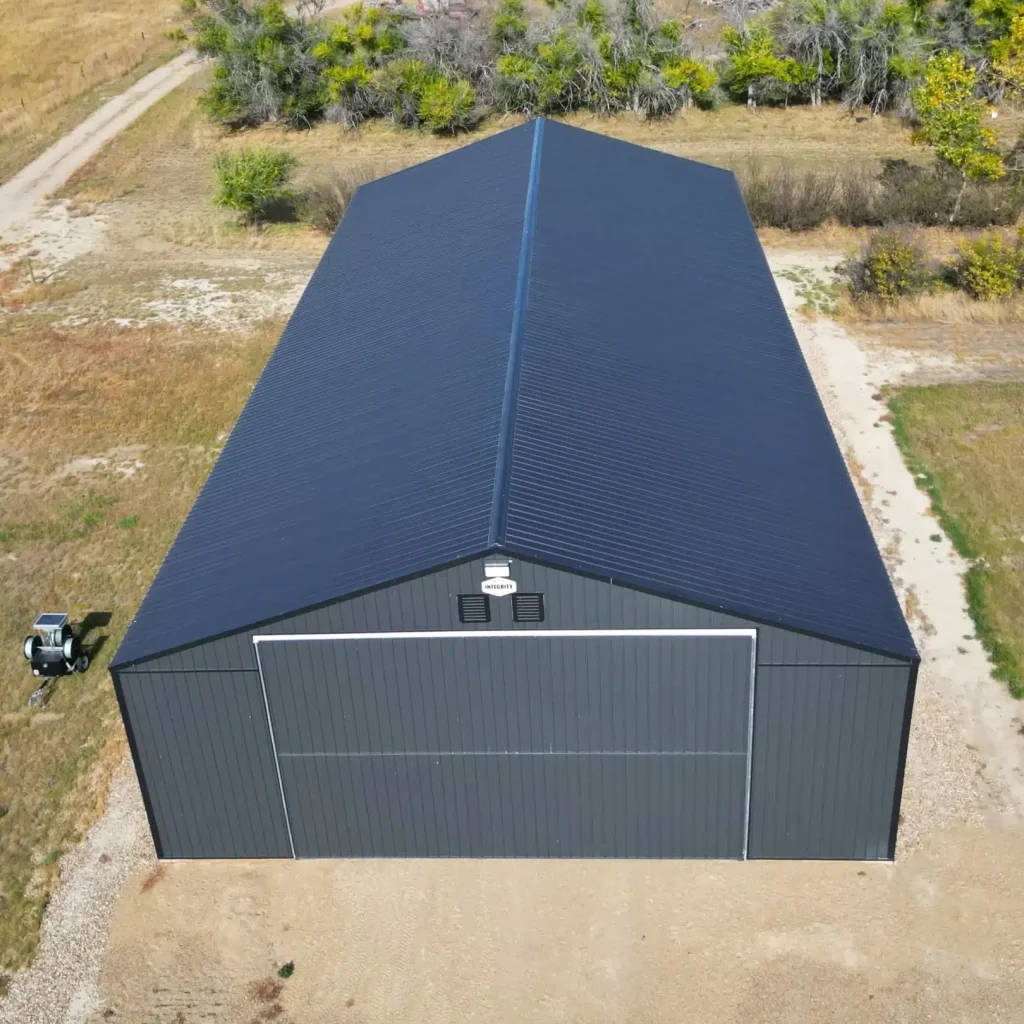 An Iron Ore post-frame Agricultural storage building