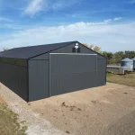 An Iron Ore post-frame Agricultural storage building