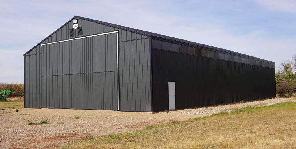An Iron Ore post-frame Agricultural storage building