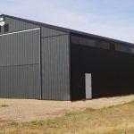 An Iron Ore post-frame Agricultural storage building