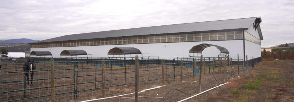 A post-frame equestrian Private Riding Arena