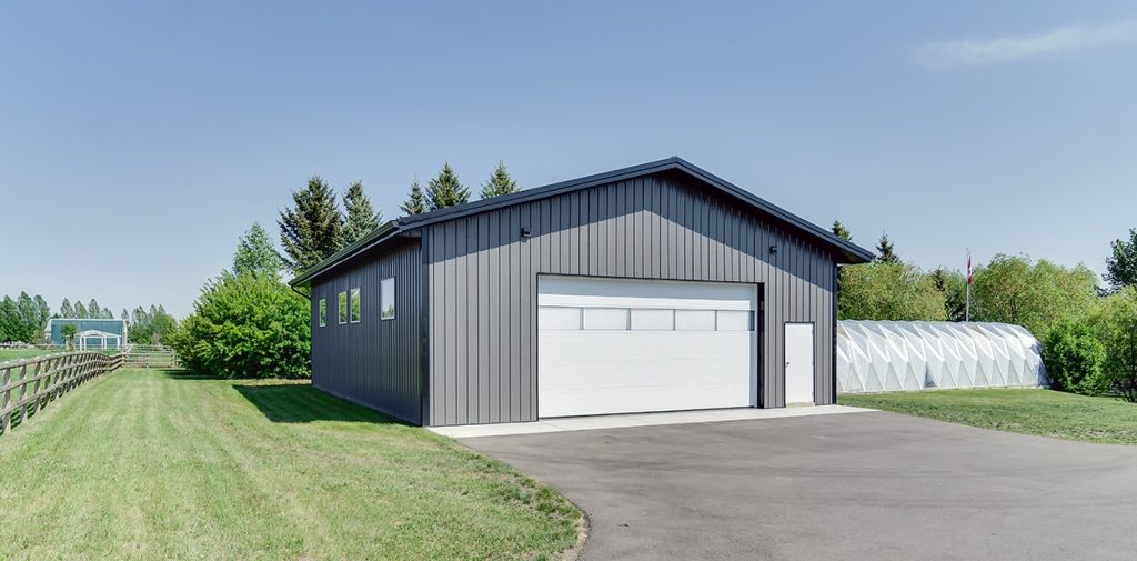 A Charcoal Steel post-frame Lifestyle & Hobby Shop