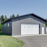A Charcoal Steel post-frame Lifestyle & Hobby Shop
