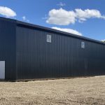 An Iron Ore post-frame Agricultural storage building