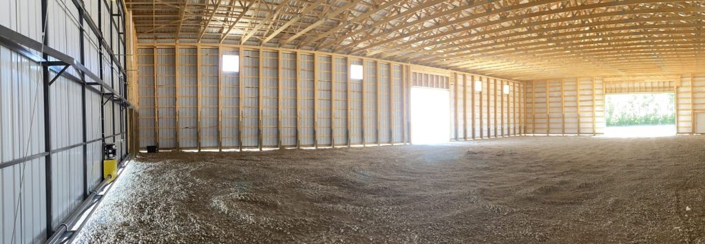 An Iron Ore post-frame Agricultural storage building