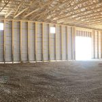 An Iron Ore post-frame Agricultural storage building