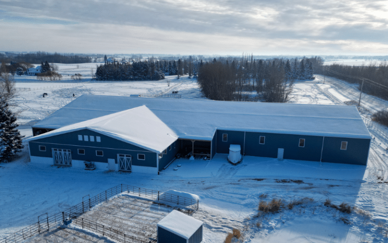 A Private Riding Arena with Attached Barn