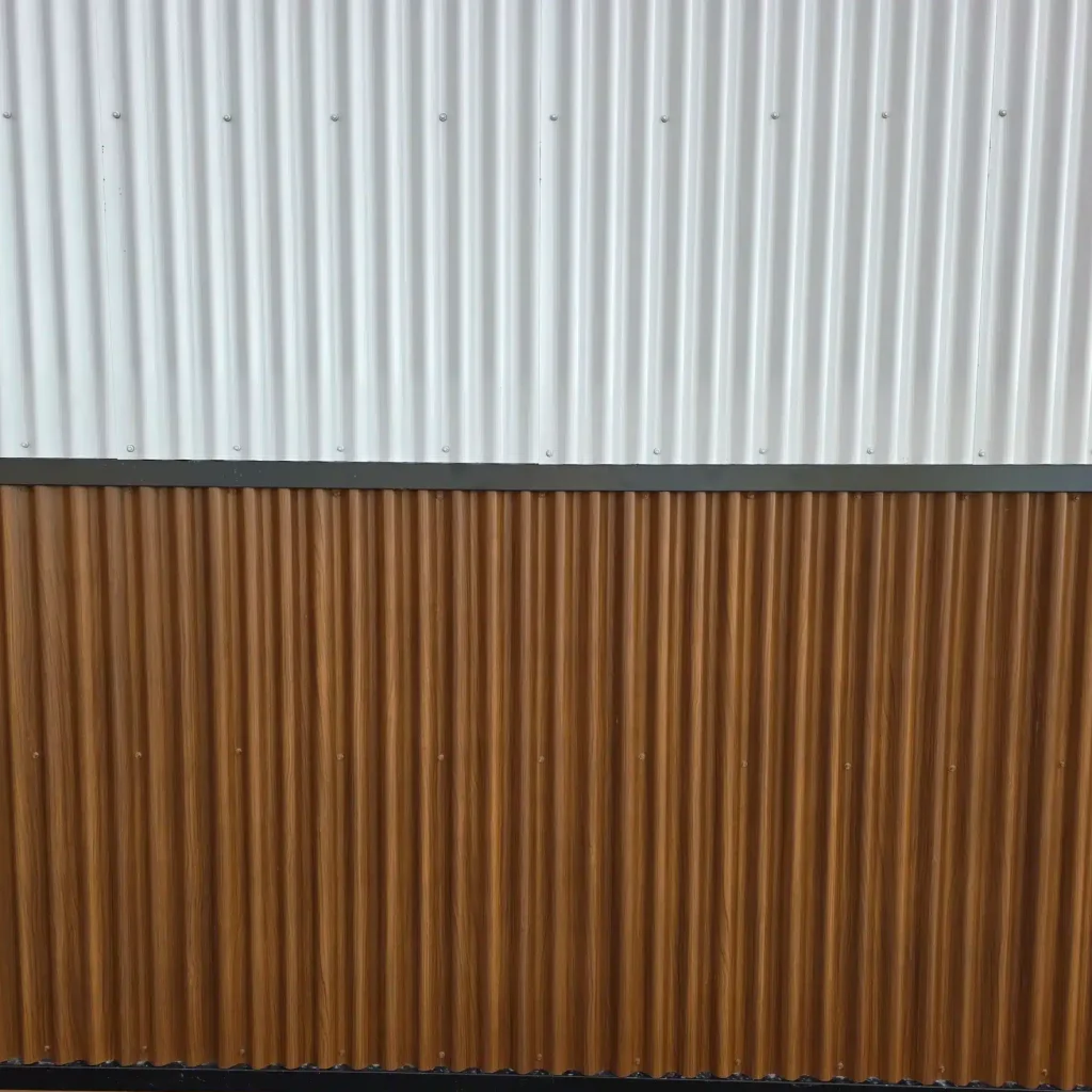 A white white post-frame lifestyle & hobby shop with premium wainscoting