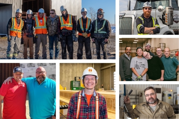 Group photos of Integrity employees