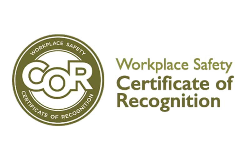 Certificate of Recognition (COR)