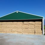 A melchers green post-frame hayshed