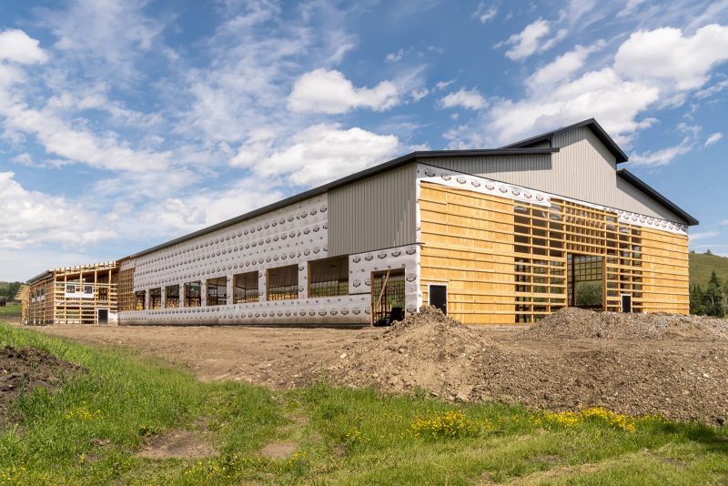 Post-frame riding arena built by Integrity Post Structures
