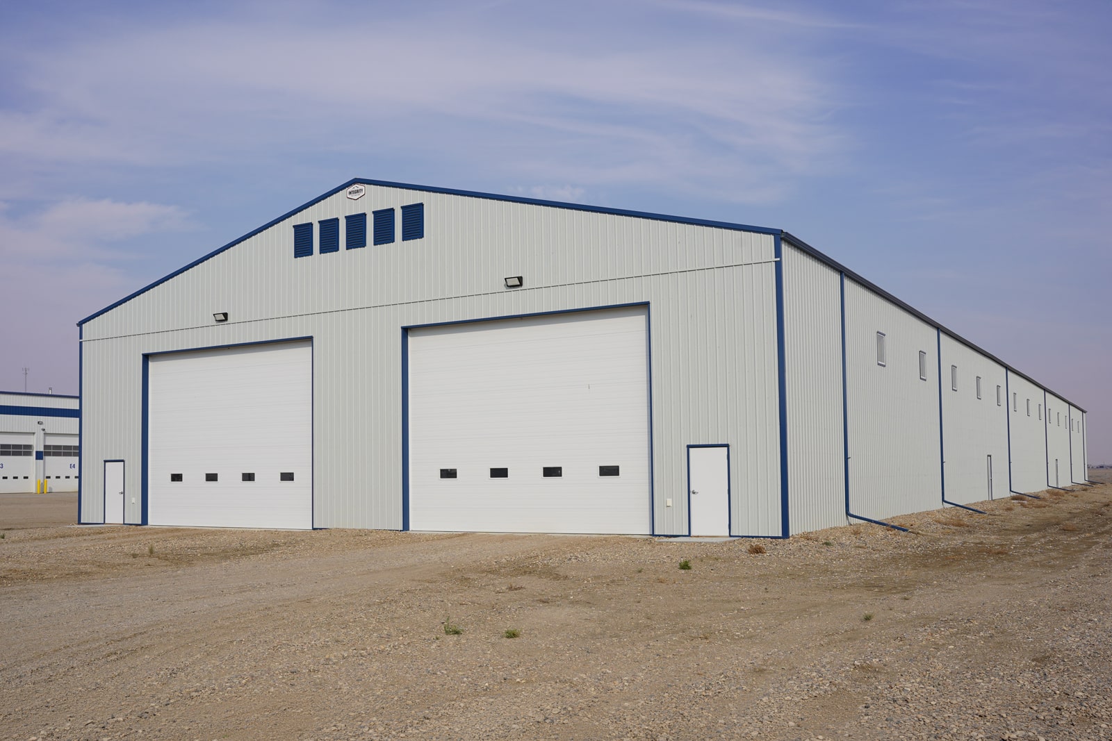 Post-frame machine shed in Saskatchewan built by Integrity Post Structures