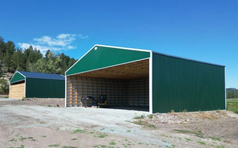 Dual Hay Sheds for Tyler of C&C Ranch | Wardner BC