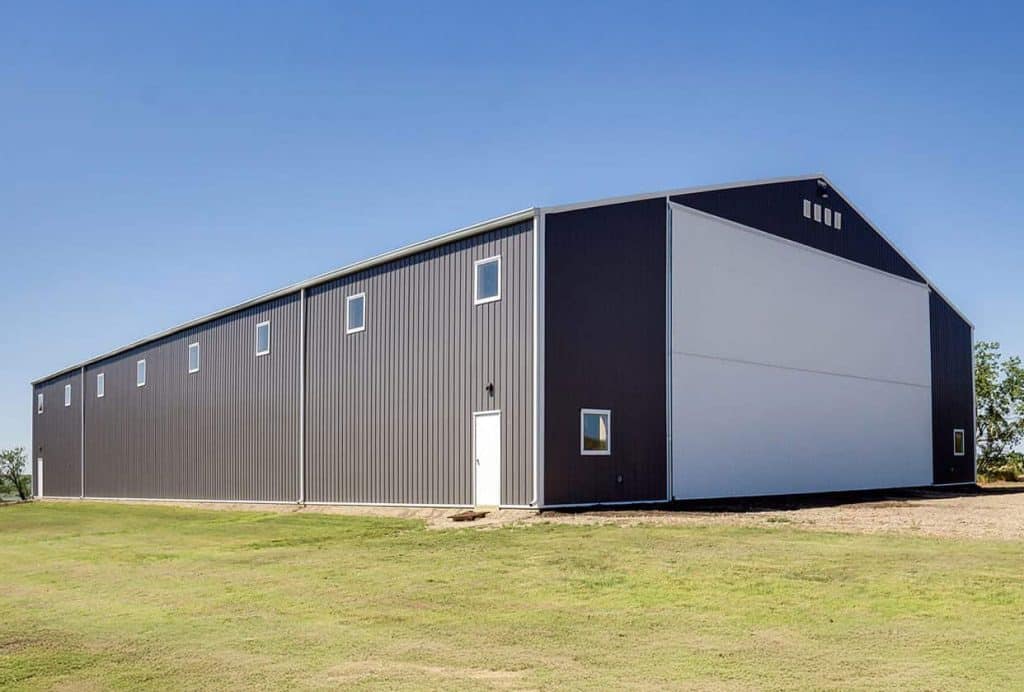 Post-frame machine she storage built by Integrity Post Structures