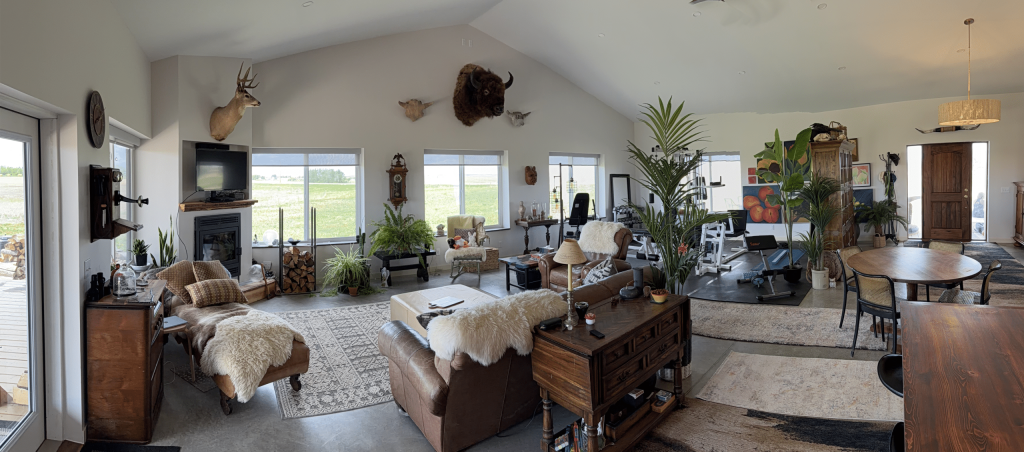 A gunmetal post-frame residential Ranch Hand