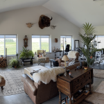 A gunmetal post-frame residential Ranch Hand