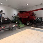 A Sable custom post-frame storage building with overhead doors