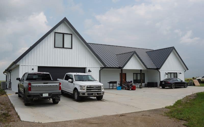 A Bright White Residential Homestead with loft