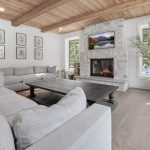 A dark brown custom post-frame residential home