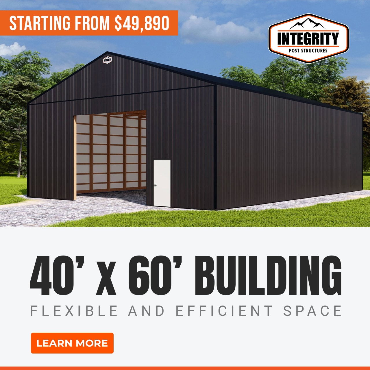 Winter Built Promo 2026 - get a post-frame building for just $49,890