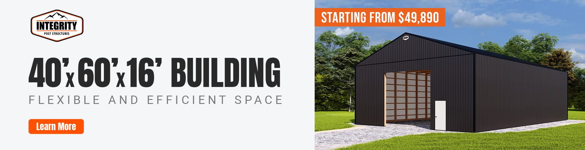 Winter Built Promo 2026 - get a post-frame building for just $49,890